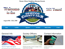 Tablet Screenshot of oswegocountyfair.com